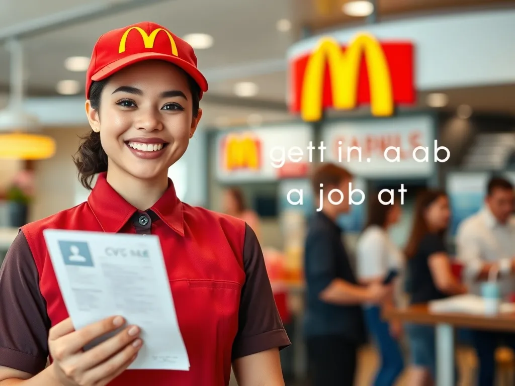 Jak dostać pracę w McDonald's: przewodnik od CV do kierownika.